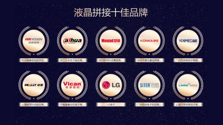 维康国际获评液晶拼接屏十大品牌称号
