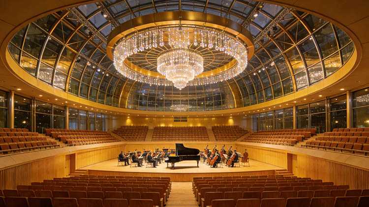 音乐厅需要音响扩音吗,音乐厅演奏用音响吗