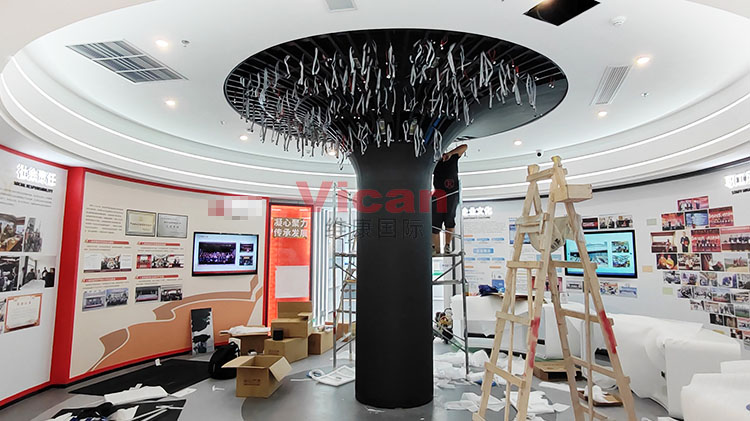 维康国际定制“伞形”LED屏应用于中煤科工（西安）研究院展厅